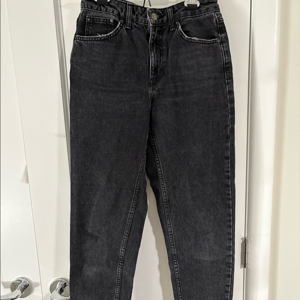 TOPSHOP Black Mom Jeans